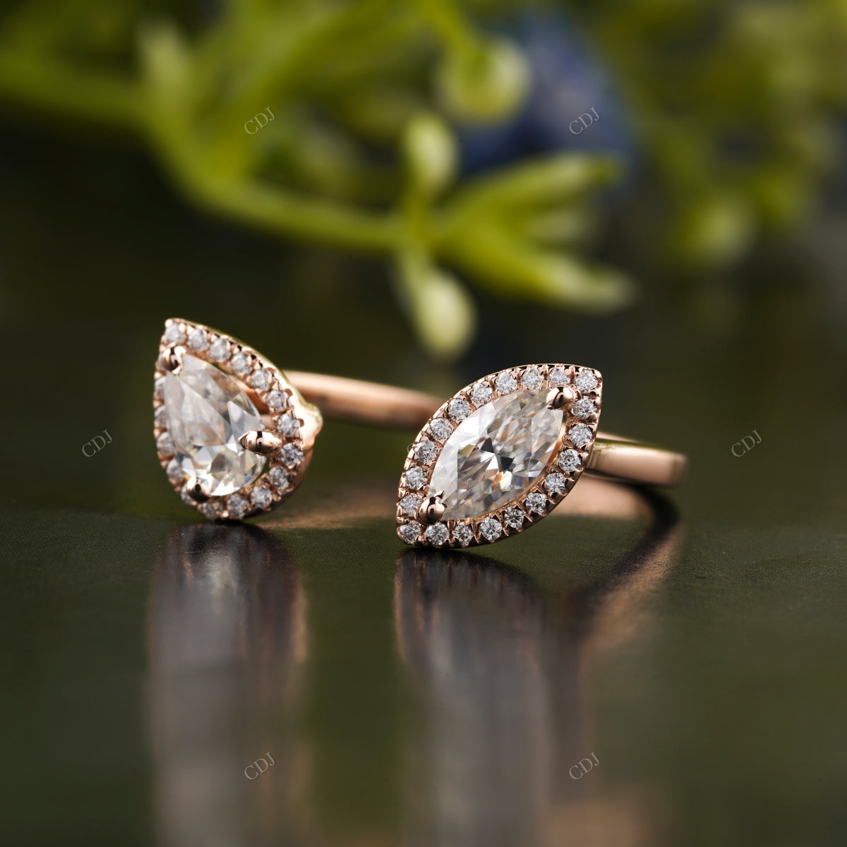 Marquise & Pear Lab-Grown Diamond Ring
