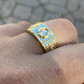 Round Cut Men's Hip Hop Ring  customdiamjewel   