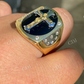 14K Solid Gold Criss Cross Hip Hop Ring  customdiamjewel   