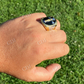 14K Solid Gold Criss Cross Hip Hop Ring  customdiamjewel   
