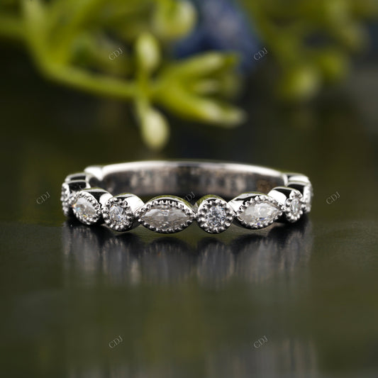 Marquise & Round Lab-Grown Diamond Band