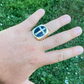 14K Solid Gold Criss Cross Hip Hop Ring  customdiamjewel   