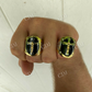 14K Solid Gold Criss Cross Hip Hop Ring  customdiamjewel   