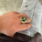 14K Solid Gold Criss Cross Hip Hop Ring  customdiamjewel   