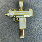 Moissanite 14K Gold Iced Gun Pendant  customdiamjewel   