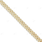 18KT Yellow Gold Plated Bubble Cuban Link Chain CustomDiamJewel