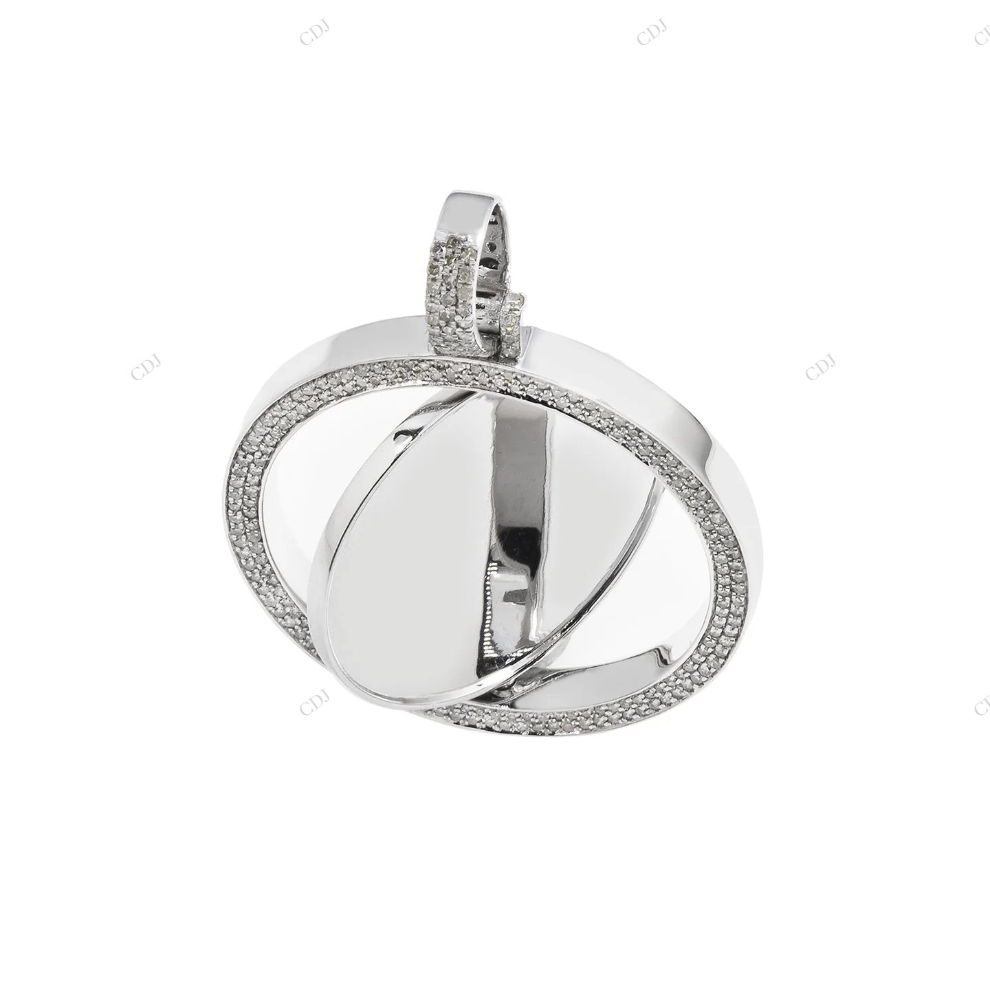 1.75 Inch Spinning Circle Double-Sided Photo Pendant hip hop jewelry CustomDiamJewel