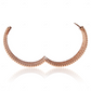 18K Rose Gold VVS Moissanite Unique Bangle Bracelet CustomDiamJewel