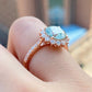 Antique Silver Portuguese Cut Moissanite Ring customdiamjewel
