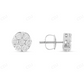 1 CT Flower Set Moissanite Diamond Stud Earrings Stud earrings CustomDiamJewel