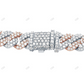 Hip Hop Style Silver Moissanite  Cuban bracelet