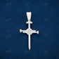 Round Cut Cross Hip Hop Diamond Pendant  customdiamjewel   