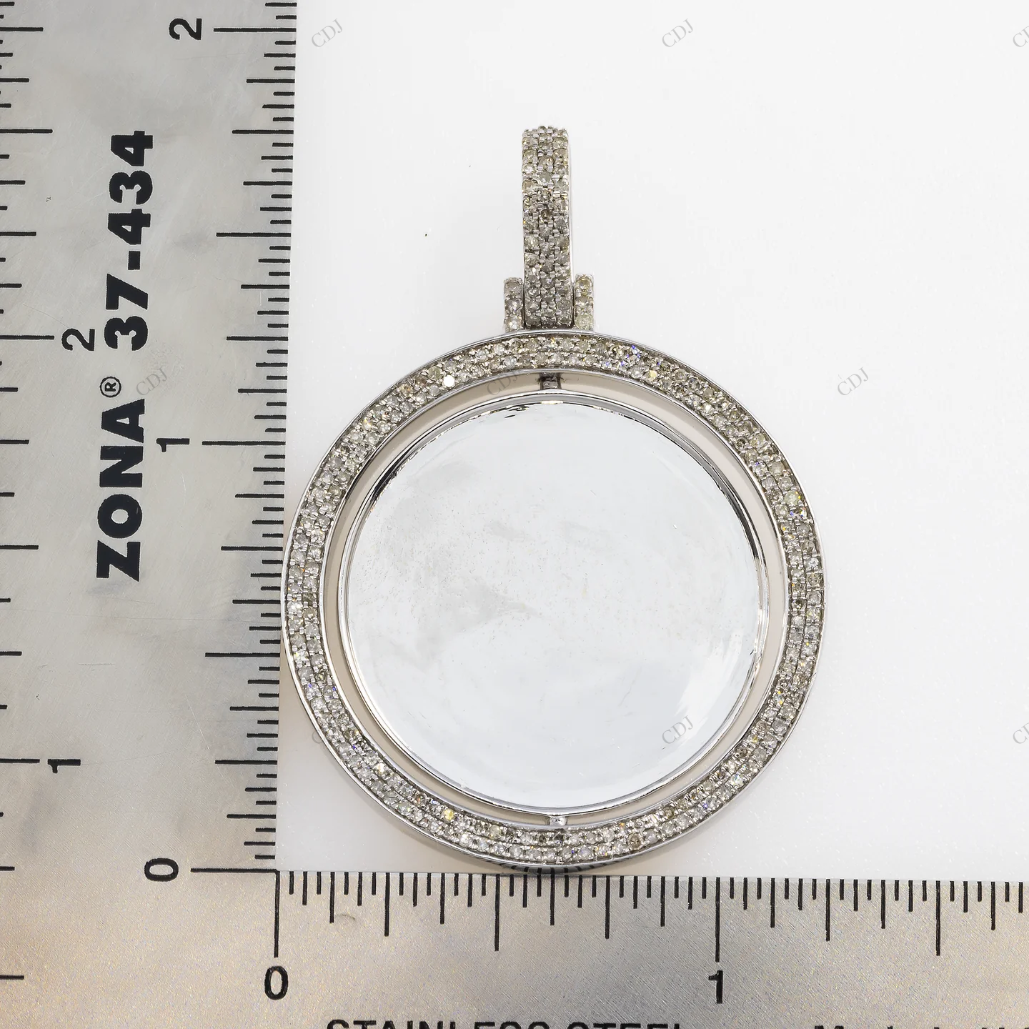 1.75 Inch Spinning Circle Double-Sided Photo Pendant hip hop jewelry CustomDiamJewel