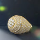 925 Sterling silver Dome Shank Moissanite Women Ring Hip Hop Ring customdiamjewel