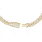 18KT Yellow Gold Plated Bubble Cuban Link Chain CustomDiamJewel