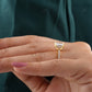 Cushion Lab-Grown Diamond Solitaire Ring customdiamjewel
