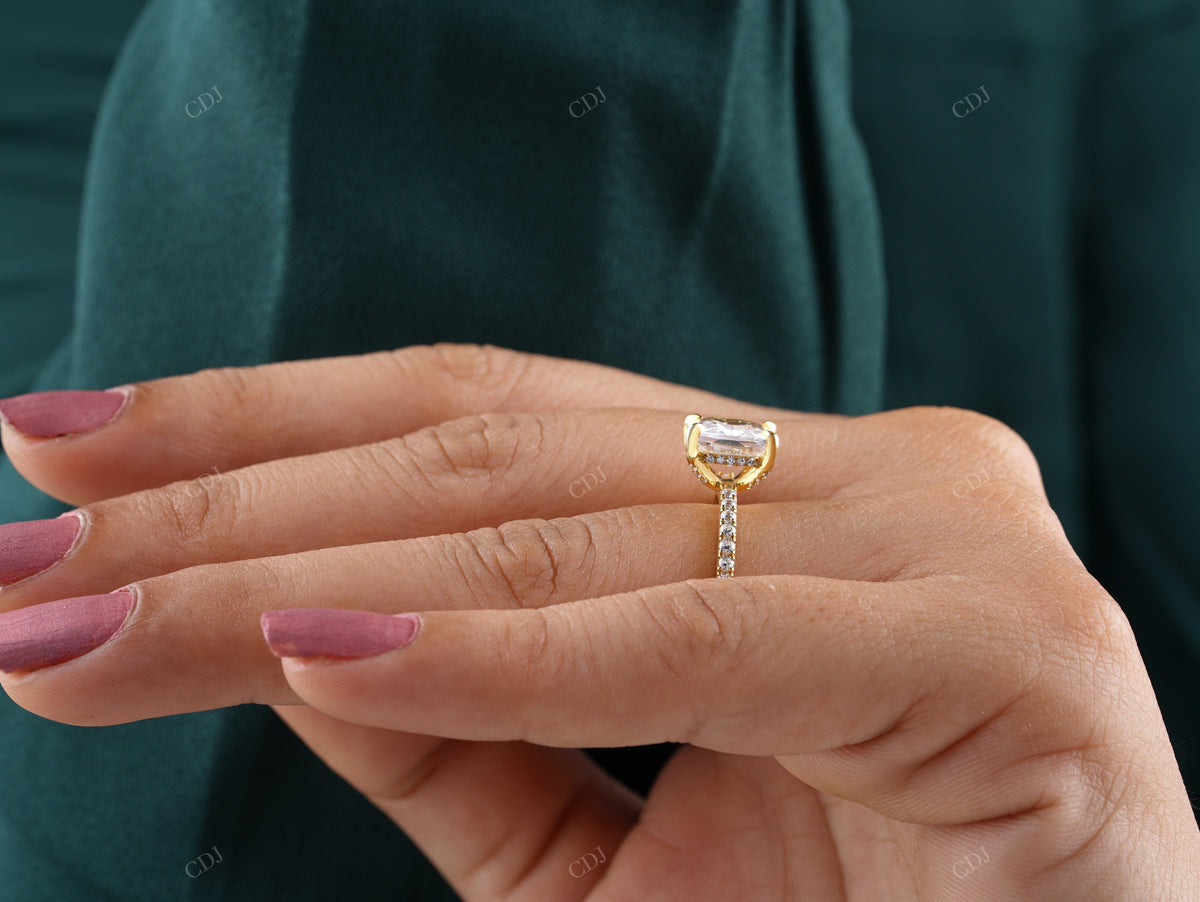 Cushion Lab-Grown Diamond Solitaire Ring customdiamjewel