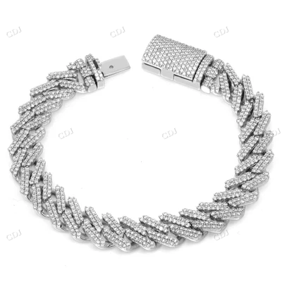 Latest Design Lab Grown Diamond Bracelet hip hop jewelry CustomDiamJewel
