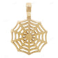 Sterling Silver Classic Moissanite Spider Web Pendant CustomDiamJewel