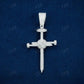 Round Cut Cross Hip Hop Diamond Pendant  customdiamjewel   
