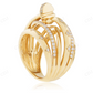 18K Yellow Gold Diamond Hip Hop Ring For Men hip hop jewelry CustomDiamJewel