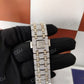 Two Tone Luxury Moissanite Diamond Arabic Numerical Dial Watch customdiamjewel