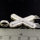 10K Solid Gold Diamond Bubble Initial 'X' Letter Pendant CustomDiamJewel