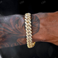12MM Diamond Prong Set Cuban Link Chain For Men's  customdiamjewel   