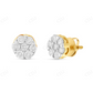 1 CT Flower Set Moissanite Diamond Stud Earrings Stud earrings CustomDiamJewel