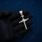 Round Cut Cross Hip Hop Diamond Pendant  customdiamjewel   