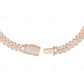 18KT Yellow Gold Plated Bubble Cuban Link Chain CustomDiamJewel
