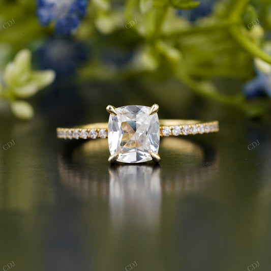 Cushion Lab-Grown Diamond Solitaire Ring customdiamjewel