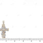 Vine Cross Lab Grown Diamond 2.1 Inch 14K Gold Pendant Hip Hop Pendent CustomDiamJewel
