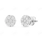 1 CT Flower Set Moissanite Diamond Stud Earrings Stud earrings CustomDiamJewel