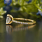 Cushion Lab-Grown Diamond Solitaire Ring customdiamjewel