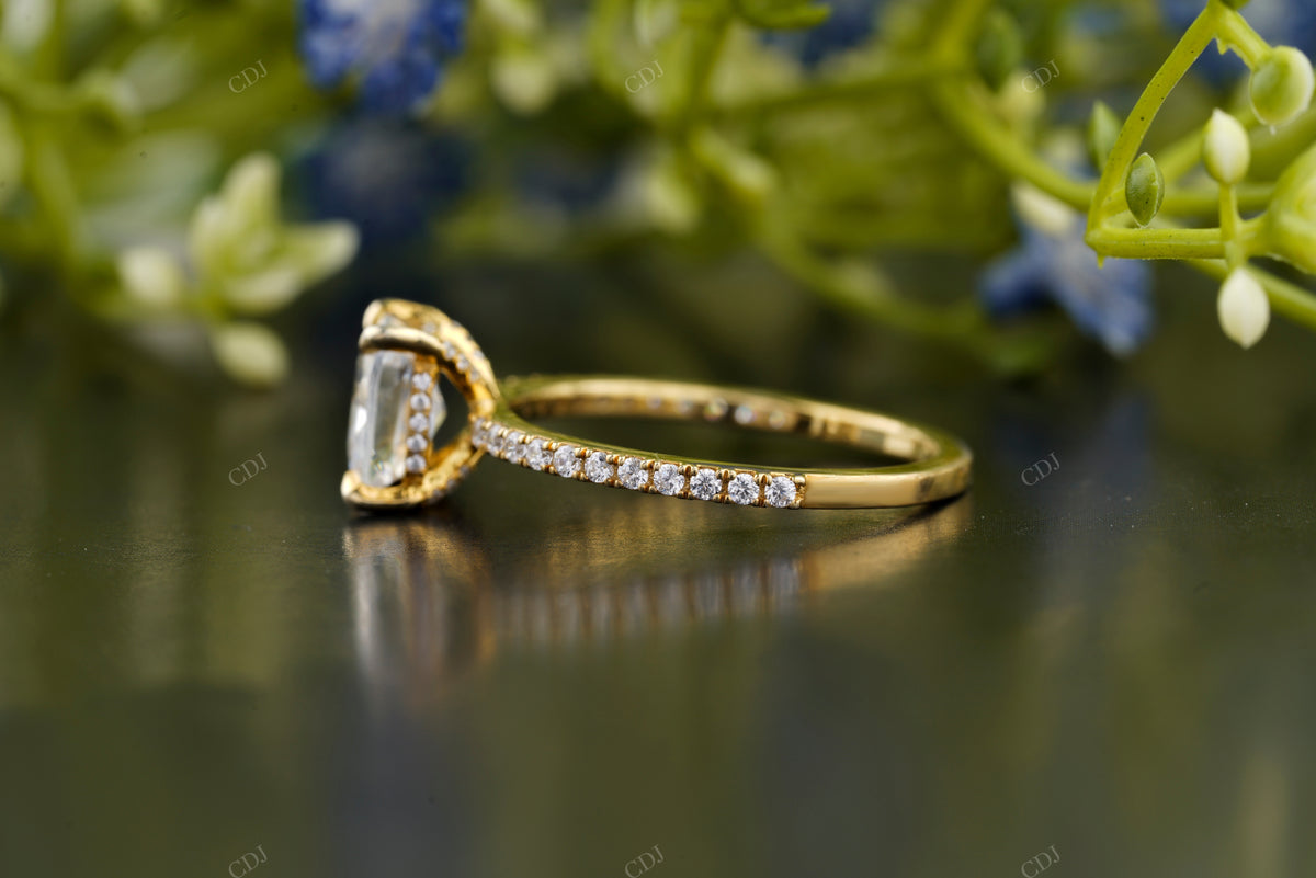 Cushion Lab-Grown Diamond Solitaire Ring customdiamjewel