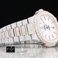 41mm Luxury Iced Out Yellow White Bust Down Moissanite Diamond Watch customdiamjewel