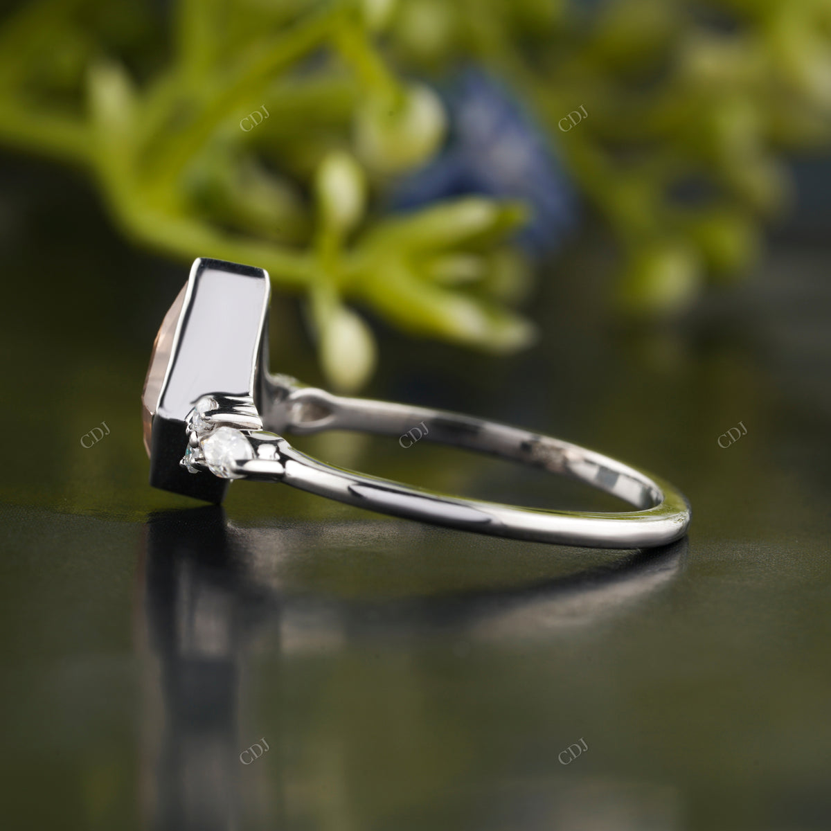 Kite Cut Moissanite Diamond Ring customdiamjewel