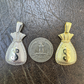 Money Bag Dollar Sign Pendant  customdiamjewel   