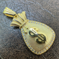 Money Bag Dollar Sign Pendant  customdiamjewel   