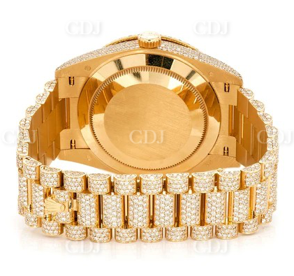 High Quality Trendy Hip Hop Bling Iced Out Rolex Diamond Watch (19.89CTW )