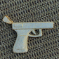 Gun Pistol Diamond Hiphop Pendant  customdiamjewel   
