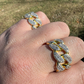 Cuban Link Iced Out Hip Hop Ring  customdiamjewel   