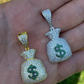 Hip Hop Money Bag Emoji Pendant  customdiamjewel   