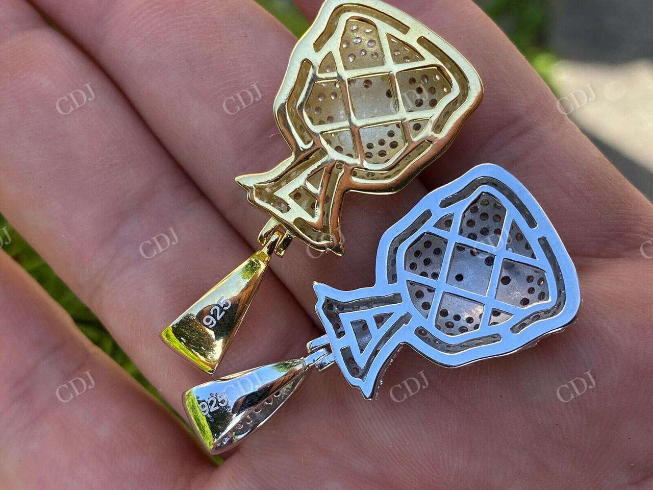 Hip Hop Money Bag Emoji Pendant  customdiamjewel   