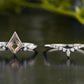 Kite Cut Moissanite Diamond Bridal Set