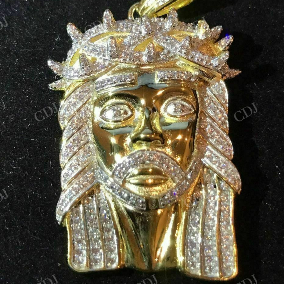Hiphop Diamond Jesus Piece Pendant  customdiamjewel   