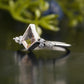 Kite Cut Moissanite Diamond Bridal Set