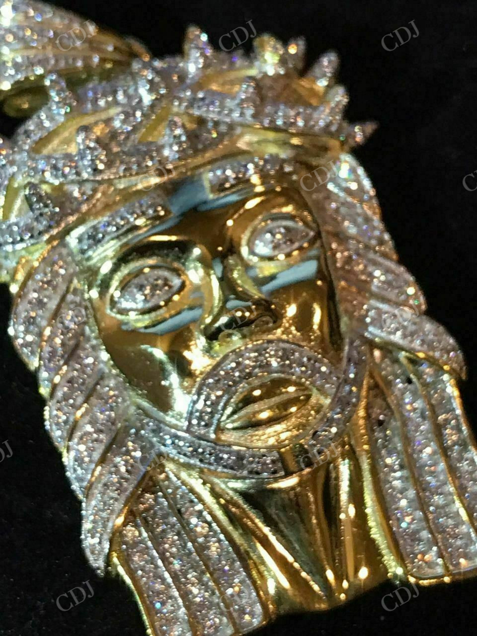 Hiphop Diamond Jesus Piece Pendant  customdiamjewel   