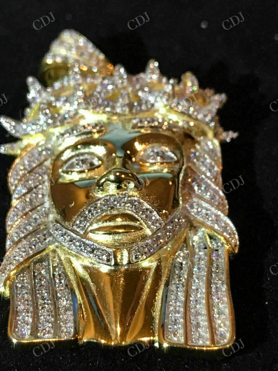 Hiphop Diamond Jesus Piece Pendant  customdiamjewel   